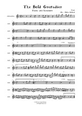 The Bold Grenadier. Theme and Variations for Treble Recorder