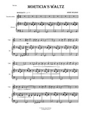 Morticia's Waltz for tenor recorder and piano