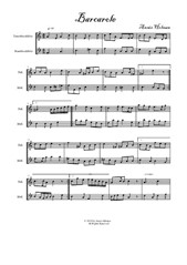 Barcarole for Recorder Duet